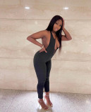 Sexy Halter Hollow Out Jumpsuit NIK-283