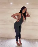Sexy Halter Hollow Out Jumpsuit NIK-283
