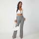 Solid Mid-Waist Flared Pants WSYF-5926