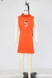 Turtleneck Embroidery Sleeveless Hollow Tank Top ZSD-0446