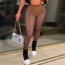 Sexy Mesh See Through Tight Pants YS-S808