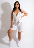 Solid Sexy Sleeveless Zipper Tight Romper LSD-82030