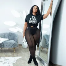 Sexy Mesh See Through Skinny Pants (Without Briefs) MA-Y481