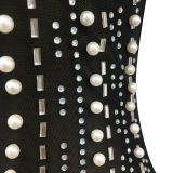 Sexy Hot Drilling Beading Sleeveless Night Club Dress BY-5651