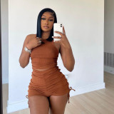 Sexy Sleeveless Top And Shorts Two Piece Sets NY-10193