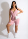 Solid Sexy Sleeveless Zipper Tight Romper LSD-82030