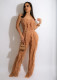 Sexy Mesh Ruffled Tube Top And Pants 2 Piece Sets LSD-82027