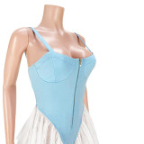 Sexy Mesh Patchwork Romper ASL-6561