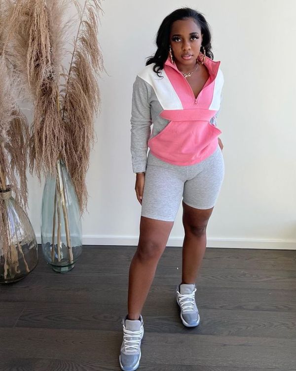 Pre Order: About 7 work days shipping Casual Long Sleeve Sports 2 Piece Suits YUEM-66553