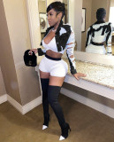 Fashion Ripped Short Denim Coat LSD-9001