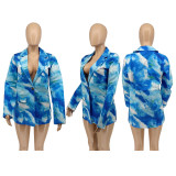 Fashion Casual Print Blazer WMEF-20782