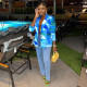 Fashion Casual Print Blazer WMEF-20782