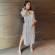 Fashion Casual Printed Long Sleeve Striped Shirts WMEF-20784