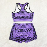 Sexy Printed Tank Top And Shorts 2 Piece Sets SHD-9364