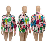 Fashion Casual Printed Long Sleeve Shirts WMEF-20778