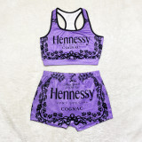 Sexy Printed Tank Top And Shorts 2 Piece Sets SHD-9364