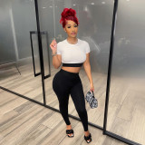 Casual Short Sleeve Two Piece Pants Set YIM-252