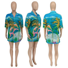 Casual Loose Printed Shirt Top WMEF-20791