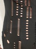 Sexy Hole Short Sleeve Tight Romper AL-281