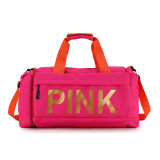 PINK Letter Travel Sports Portable Shoulder Storage Bag GBRF-167