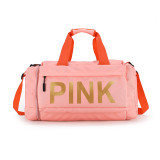 PINK Letter Travel Sports Portable Shoulder Storage Bag GBRF-167