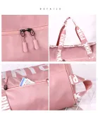 PINK Letter Sequin Travel Sports Storage Bag GBRF-92143