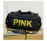 PINK Letter Travel  Sports Dry Wet Separation Shoes Storage Bag GBRF-92167