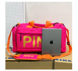 PINK Letter Travel Sports Portable Shoulder Storage Bag GBRF-167