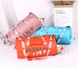 PINK Letter Sequin Travel Sports Storage Bag GBRF-92143