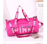 PINK Letter Sequin Travel Sports Storage Bag GBRF-92143