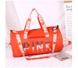 PINK Letter Sequin Travel Sports Storage Bag GBRF-92143