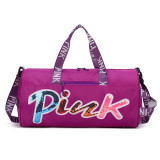 PINK Letter Travel Fitness Portable Shoulder Storage Bag GBRF-174