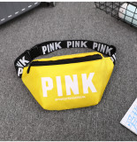 PINK Letter Sports Nylon Chest Pack Waist Packs GBRF-152