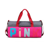 PINK Letter Travel Sports Portable Shoulder Storage Bag GBRF-155