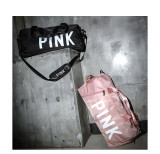 PINK Letter Travel Sports Portable Shoulder Storage Bag GBRF-139