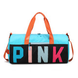 PINK Letter Travel Sports Portable Shoulder Storage Bag GBRF-155