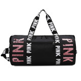 PINK Letter Sequin Travel Sports Waterproof Storage Bag GBRF-158