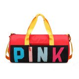 PINK Letter Travel Sports Portable Shoulder Storage Bag GBRF-155