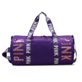 PINK Letter Sequin Travel Sports Waterproof Storage Bag GBRF-158