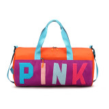 PINK Letter Travel Sports Portable Shoulder Storage Bag GBRF-155