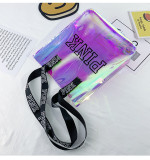 PINK Letter PVC Transparent Laser Shoulder Bags GBRF-159