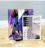 PINK Letter PVC Transparent Laser Shoulder Bags GBRF-159