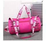 PINK Letter Sequin Travel Sports Waterproof Storage Bag GBRF-158