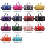 PINK Letter Sequin Travel Sports Waterproof Storage Bag GBRF-158