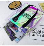 PINK Letter PVC Transparent Laser Shoulder Bags GBRF-159