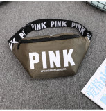 PINK Letter Sports Nylon Chest Pack Waist Packs GBRF-152