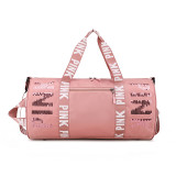 PINK Letter Sequin Travel Sports Waterproof Storage Bag GBRF-158