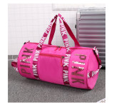 PINK Letter Sequin Travel Sports Waterproof Storage Bag GBRF-158