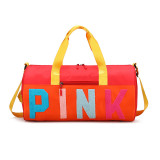 PINK Letter Travel Sports Portable Shoulder Storage Bag GBRF-155