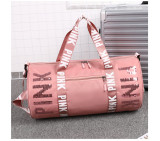 PINK Letter Sequin Travel Sports Waterproof Storage Bag GBRF-158